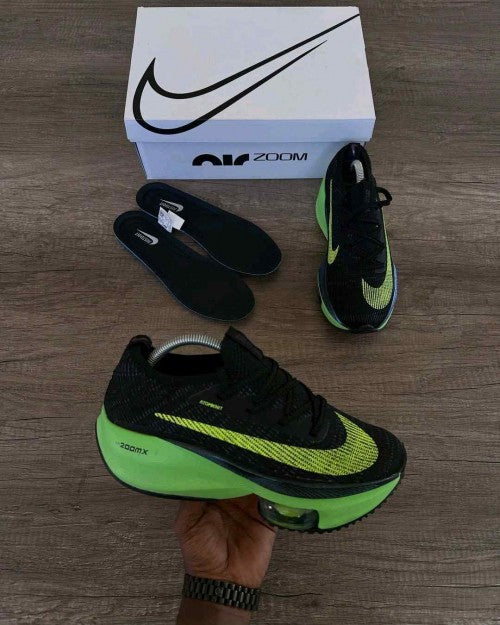 Nikkee Air zoom Alphafly 3 Black Green Running Shoes