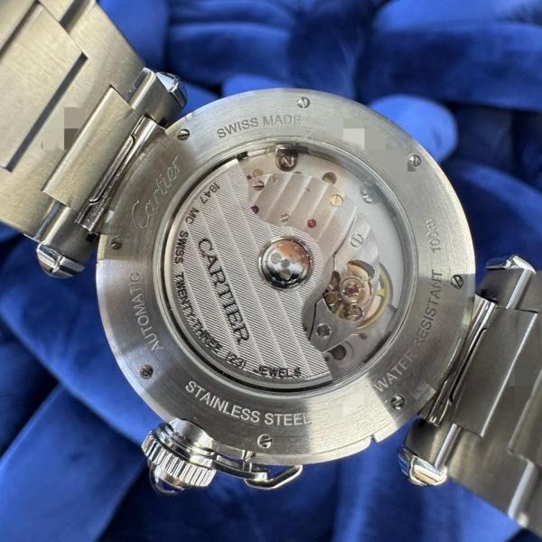 Cartieer Pasha De 41mm Automatic Silver Blue Dial