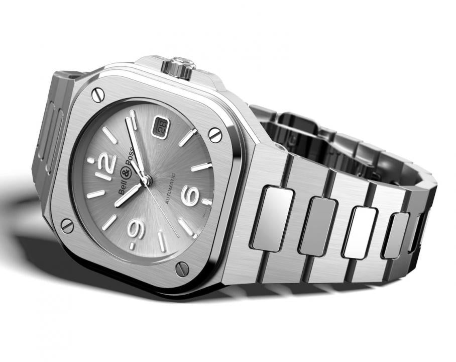 Bell & Ross BR 05 Grey Steel Automatic Japan Sunray Grey Dial