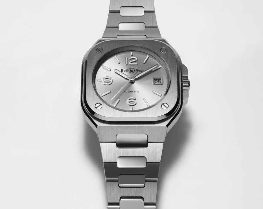 Bell & Ross BR 05 Grey Steel Automatic Japan Sunray Grey Dial