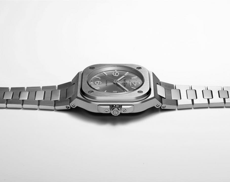 Bell & Ross BR 05 Grey Steel Automatic Japan Sunray Grey Dial