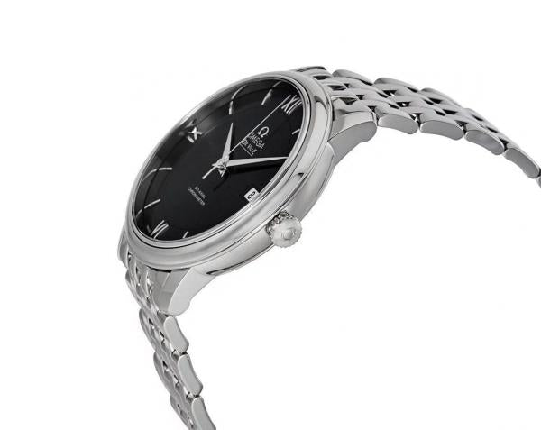 Omegga De Ville Prestige Co-Axial Chronometer Silver Black Dial