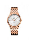 Omegga De Ville Prestige Co-Axial Chronometer Rose Gold White Dial