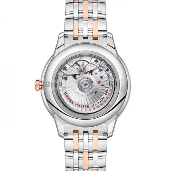 Omegga De Ville Prestige Co-Axial Chronometer Multi-Row Two Tone  White Dial