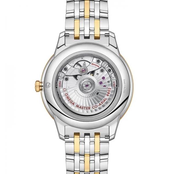 Omegga De Ville Prestige Co-Axial Chronometer Small Second Timepiece Two tone Gold Dial