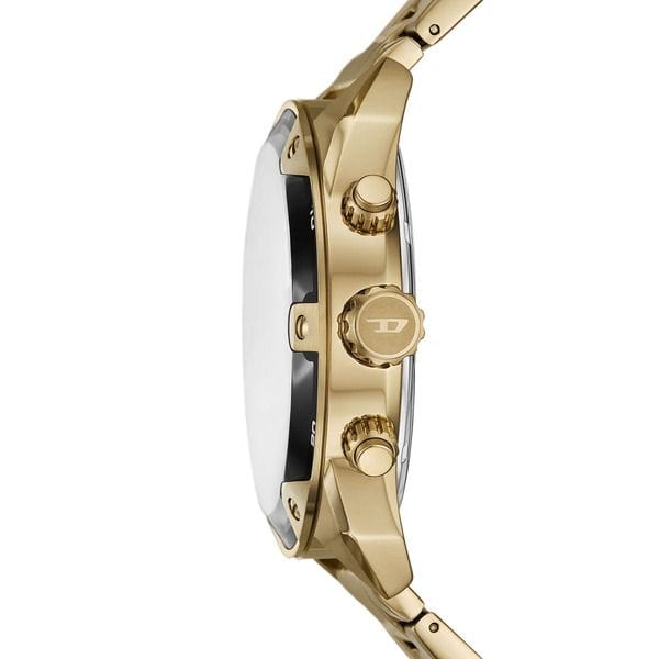 Dieseal Spiked Chronograph Gold-Tone Black Dial