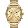 Dieseal Spiked Chronograph Gold-Tone Gold Dial
