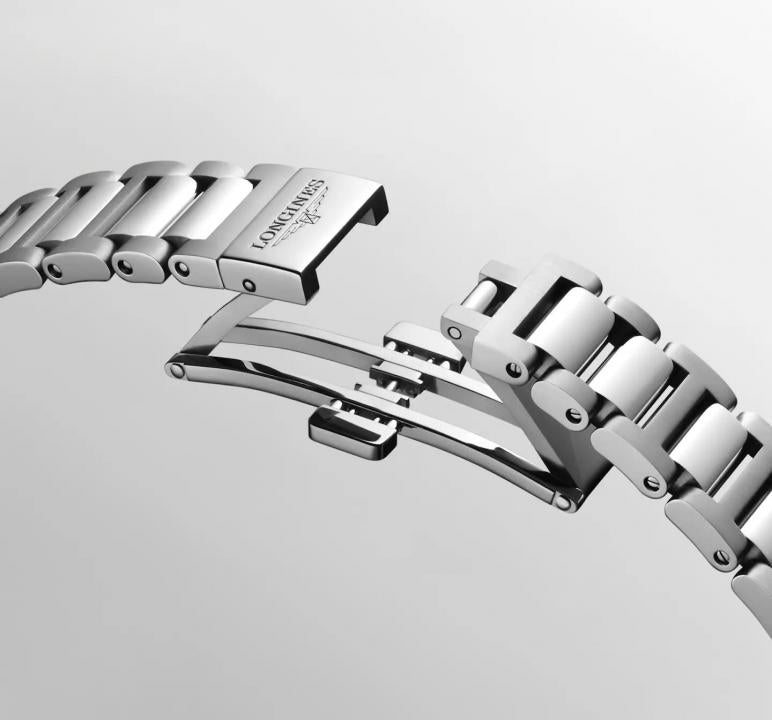 Longinees Conquest Automatic Silver Chain Dial Gold Tone