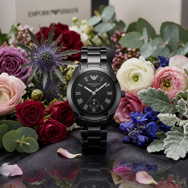 Emporio Armaan_i AR1418 Ceramica Silver