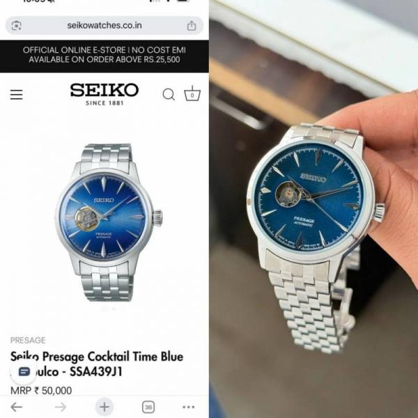 Seik o Presage Automatic ( Open back ) AAA