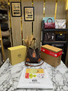 Michael Kor Mk Mercer Signature Bucket Bag with Double Box And Dust Bag (Brown) (60429)