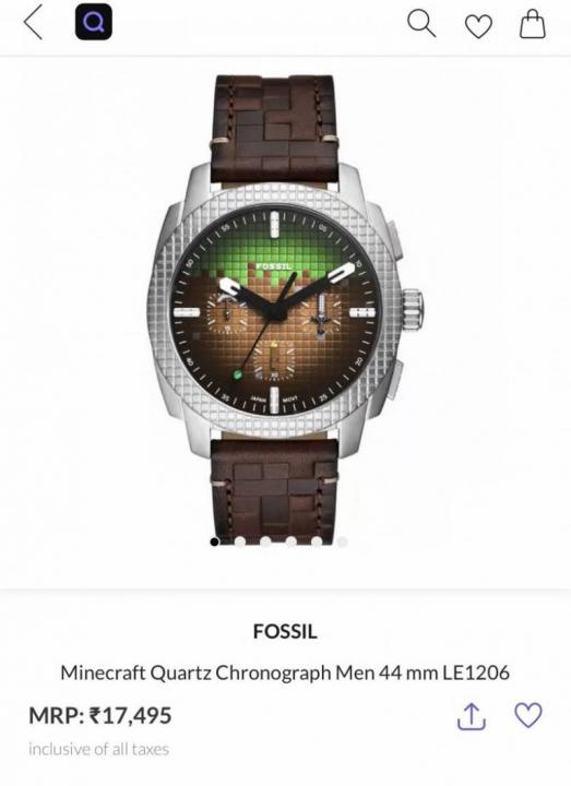 Fossi Minecraft Chronograph (All working)