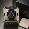 FOSSIL_GRANT ALL BLACK SILVER FONT PREMIUM AAA F73