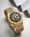Fossi_il Automatic Skeleton gold black
