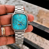 Casio vintage Oval silver tiffany F75
