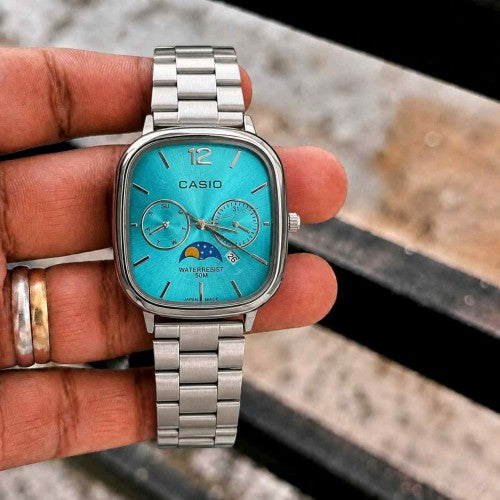 Casio vintage Oval silver tiffany F75