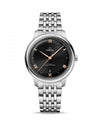 Omegga De Ville Prestige Co-Axial Chronometer Silver Copper Roman Numerals Black Dial
