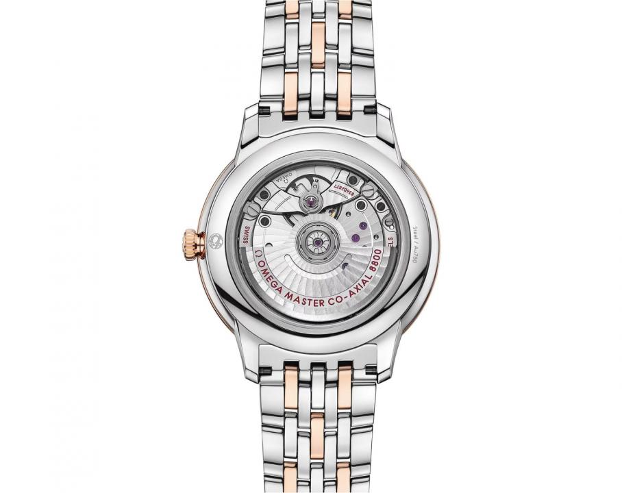 Omegga De Ville Prestige Co-Axial Chronometer Two Tone White Dial