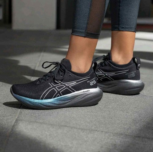 Asiccss Gel Nimbus 25 PLATINUM BLACK