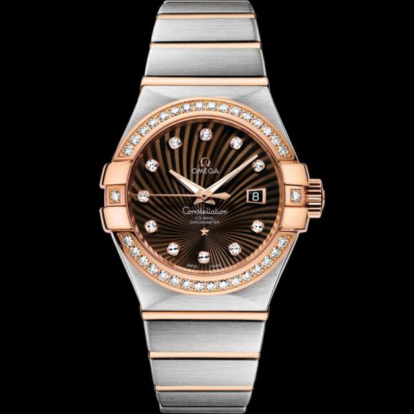 Omeg_ga Constellation Quartz luxury watch.