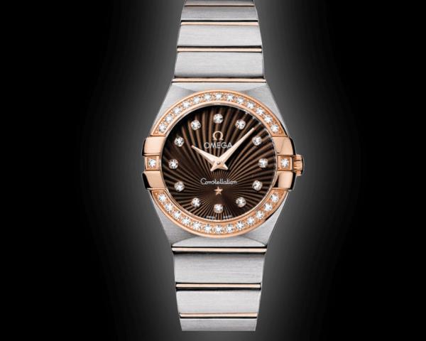 Omeg_ga Constellation Quartz luxury watch.