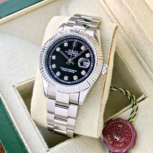 Rollex_Datejust 41 Silver black Dial F79