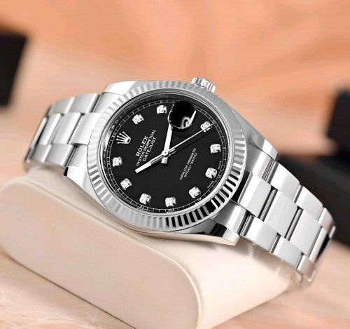 Rollex_Datejust 41 Silver black Dial F79