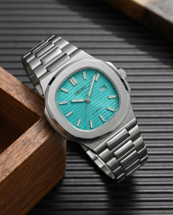 Seiko Nautilus Mod silver tiffny