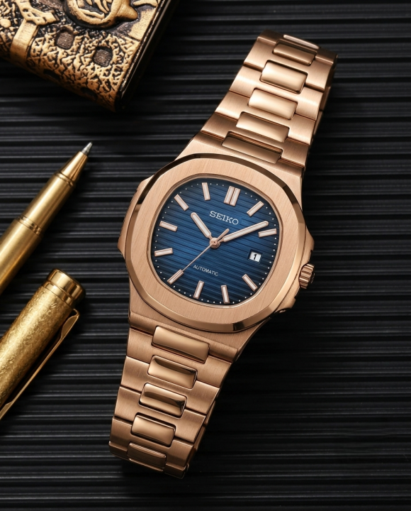 Seiko Nautilus Mod copper blue