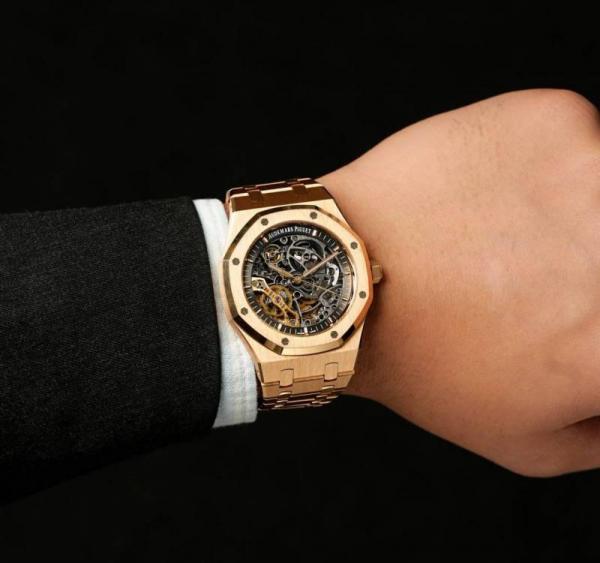 Audemaars piguee_t Royal Oak Skeleton Automatic Copper Black