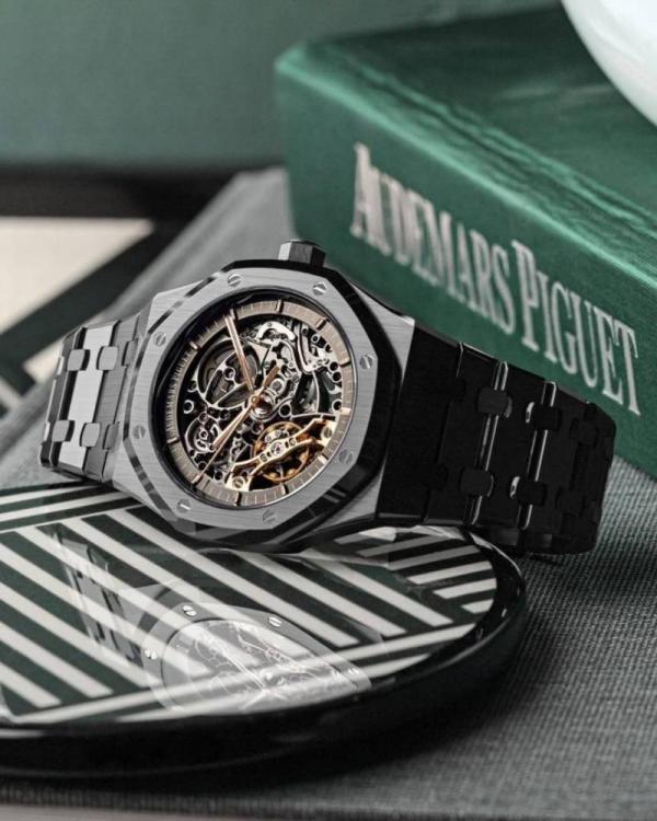 Audemars piguee_tRoyal Oak Skeleton Automatic Blacke
