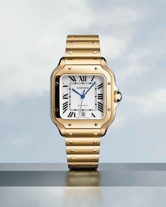 Cartiie_r Santos Automatic gold white