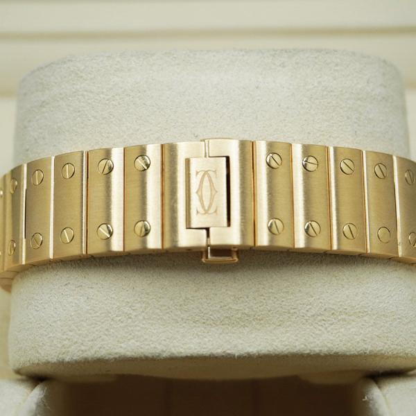 Cartiie_r Santos Automatic gold white