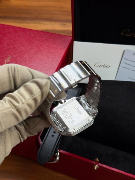 Cartiie_r Santos Automatic 2 ton gold white