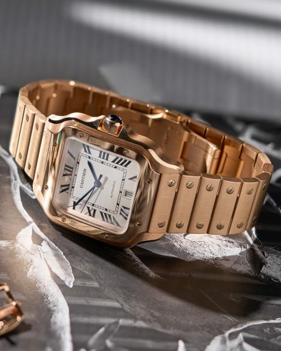 Cartie_er Santos automatic copper white