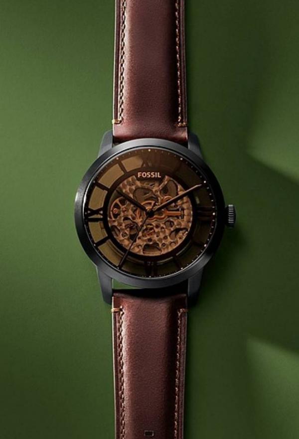 Fossii_l Townsman Brown-Black Automatic