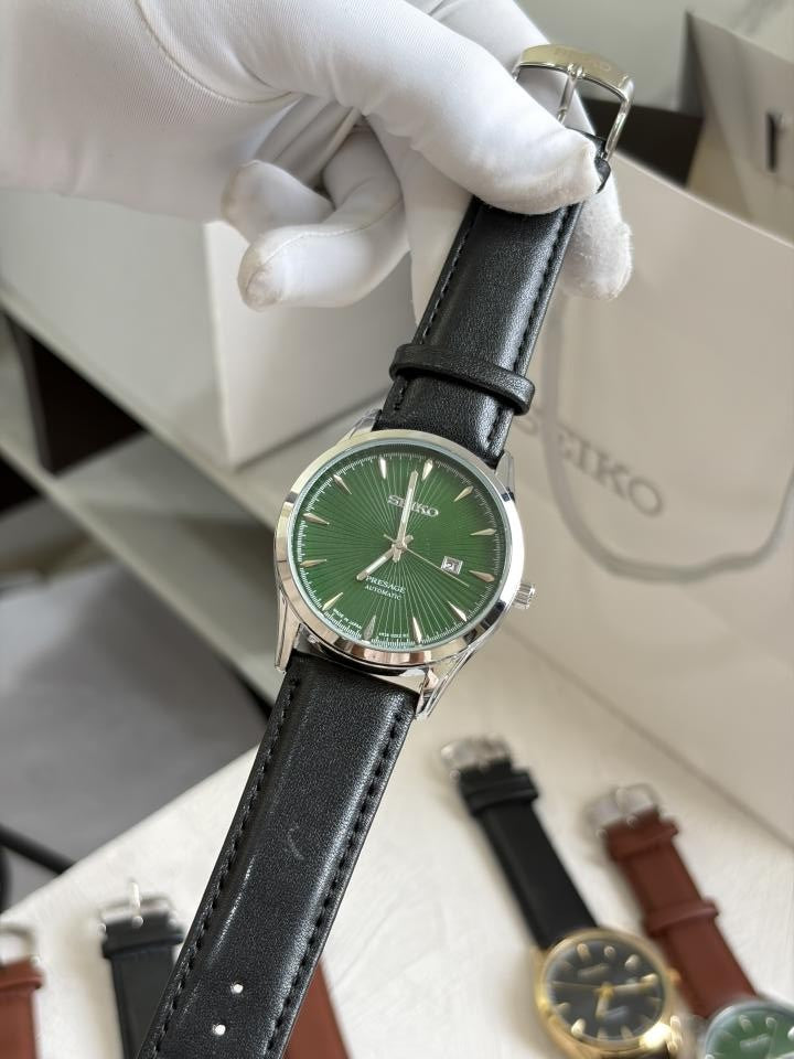 SEIK O PRESAGE LEATHER QUARTZ 931