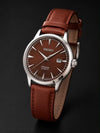 SEIK O PRESAGE LEATHER QUARTZ 934