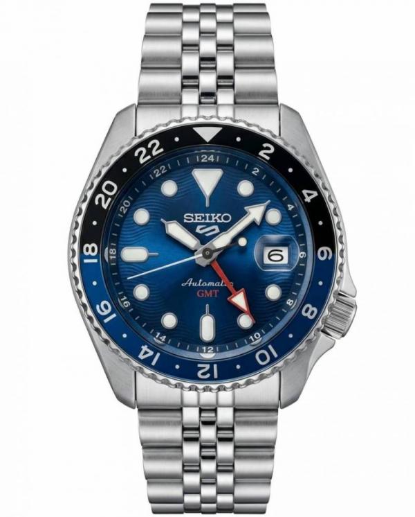 Seiko 5 Sports Japan Machine silver blue