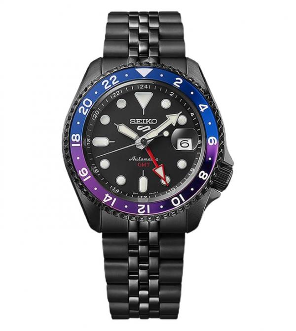 Seiko 5 Sports Japan Machine Full Black