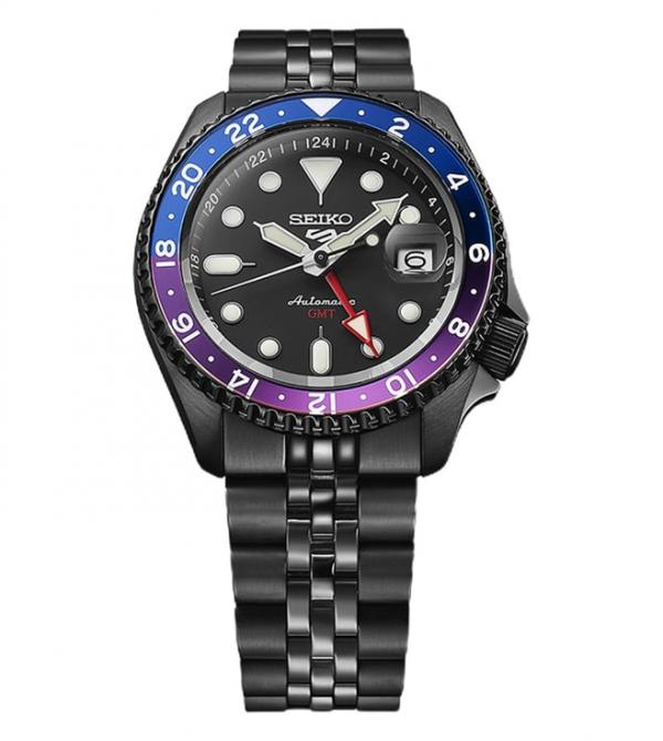 Seiko 5 Sports Japan Machine Full Black