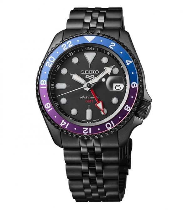 Seiko 5 Sports Japan Machine Full Black