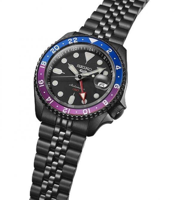 Seiko 5 Sports Japan Machine Full Black