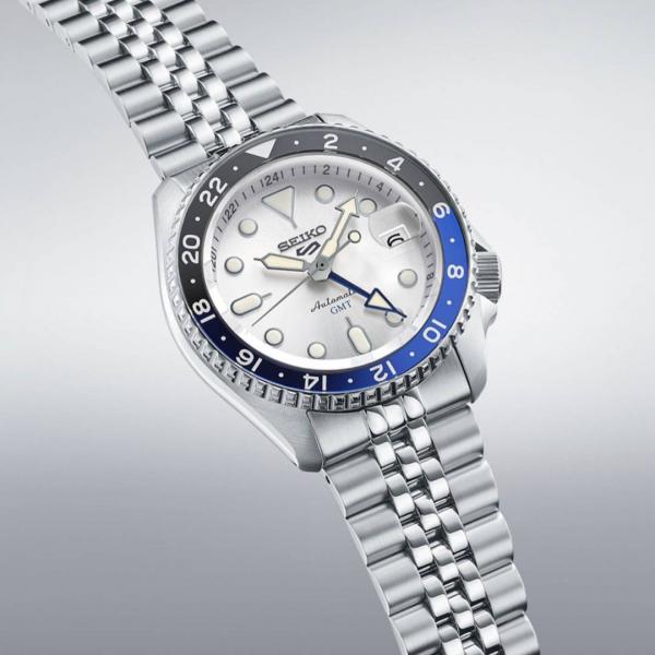 Seiko 5 Sports Japan Machine silver white