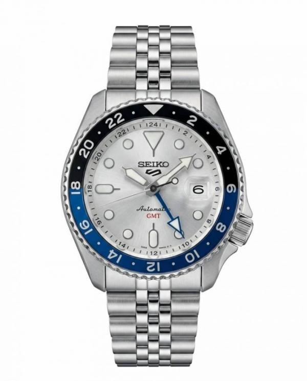 Seiko 5 Sports Japan Machine silver white