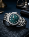 Seiko Nautilus Mod silver green