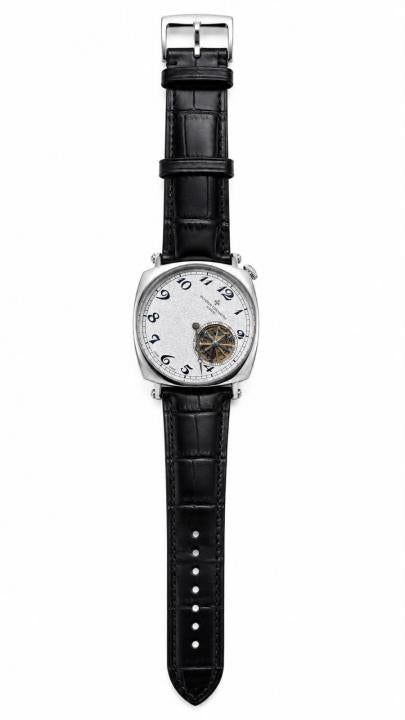 Vacheron Constantiin Malte Open-Heart Tourbillion Black Leather Strap Silver Dial