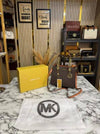 Michaell Korss Cynthia Signature Logo Satchel Bag With Box And Dust Bag (Brown) DAMAGE BOX