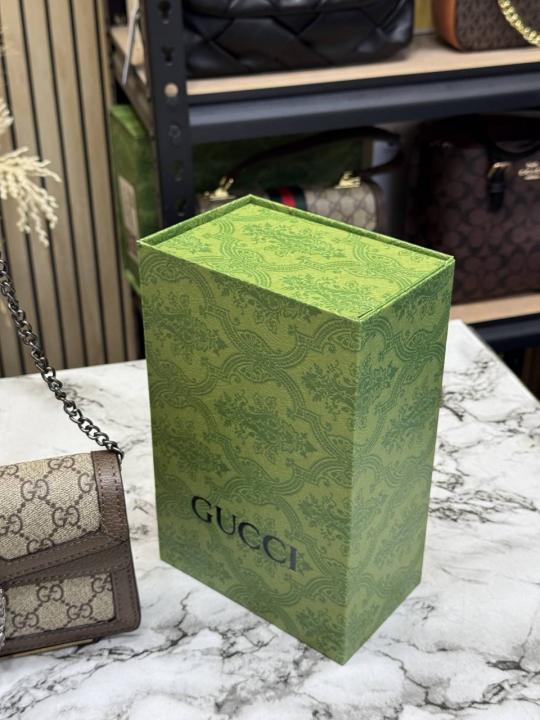 GUCCCI DIONYSUS SLING BAG WITH OG DUST BAG & BILL PREMIUM QUALITY DOBLE BOX MINI GG BROWN
