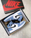 jordan retro 1 high UNIVERSITY BLUE LEATHER SHINE semi ua